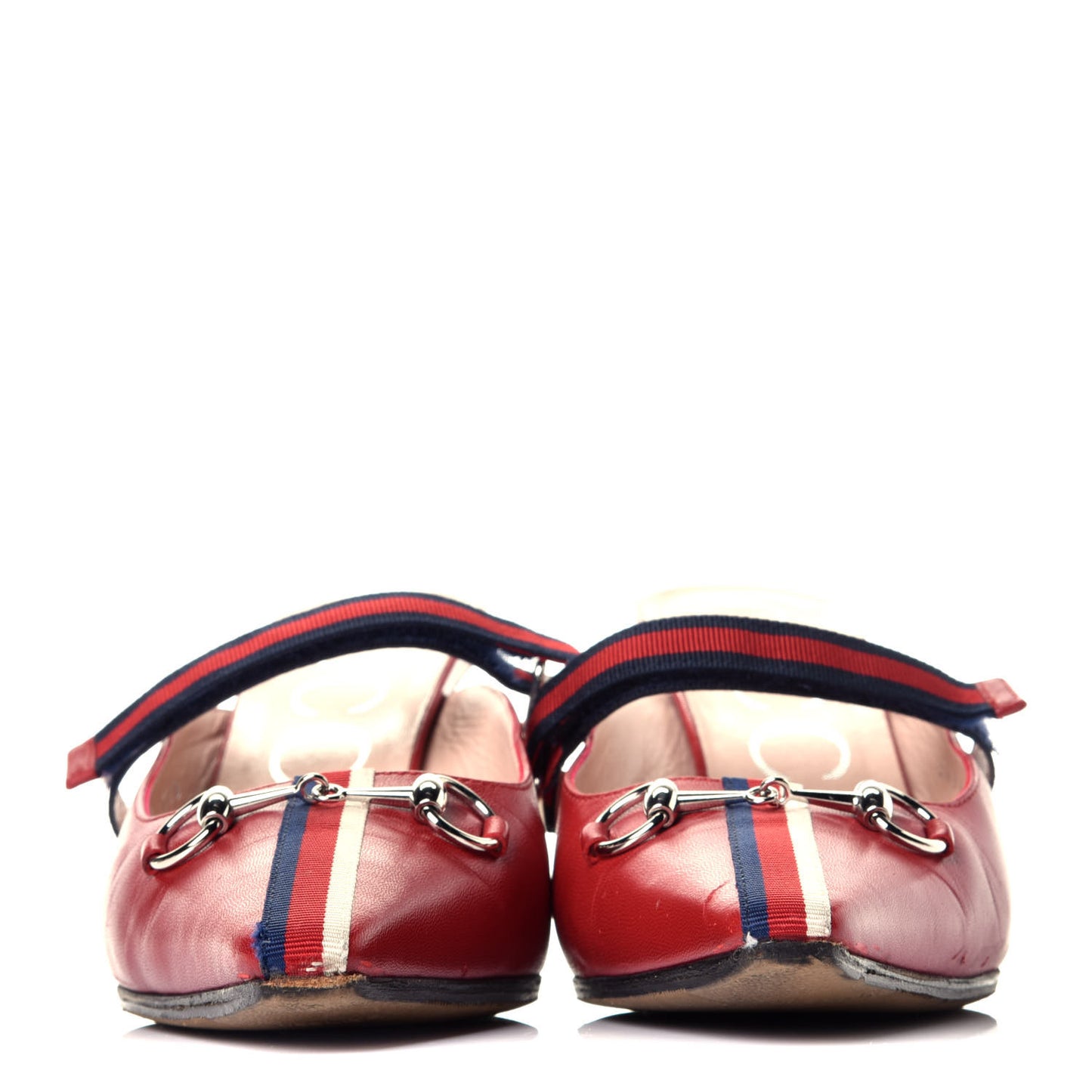 Malaga Kid Sylvie Web Cross Strap Mid-Heel Slides 37.5 Hibiscus Red