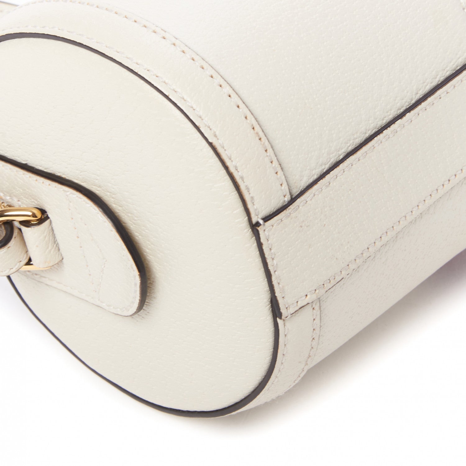Gucci Textured Calfskin Ophidia Boston Bag Mystic White 5 of 8