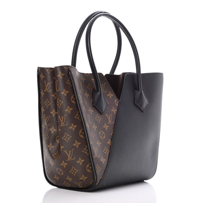 Louis Vuitton Calfskin Monogram Kimono Tote Black 3 of 9