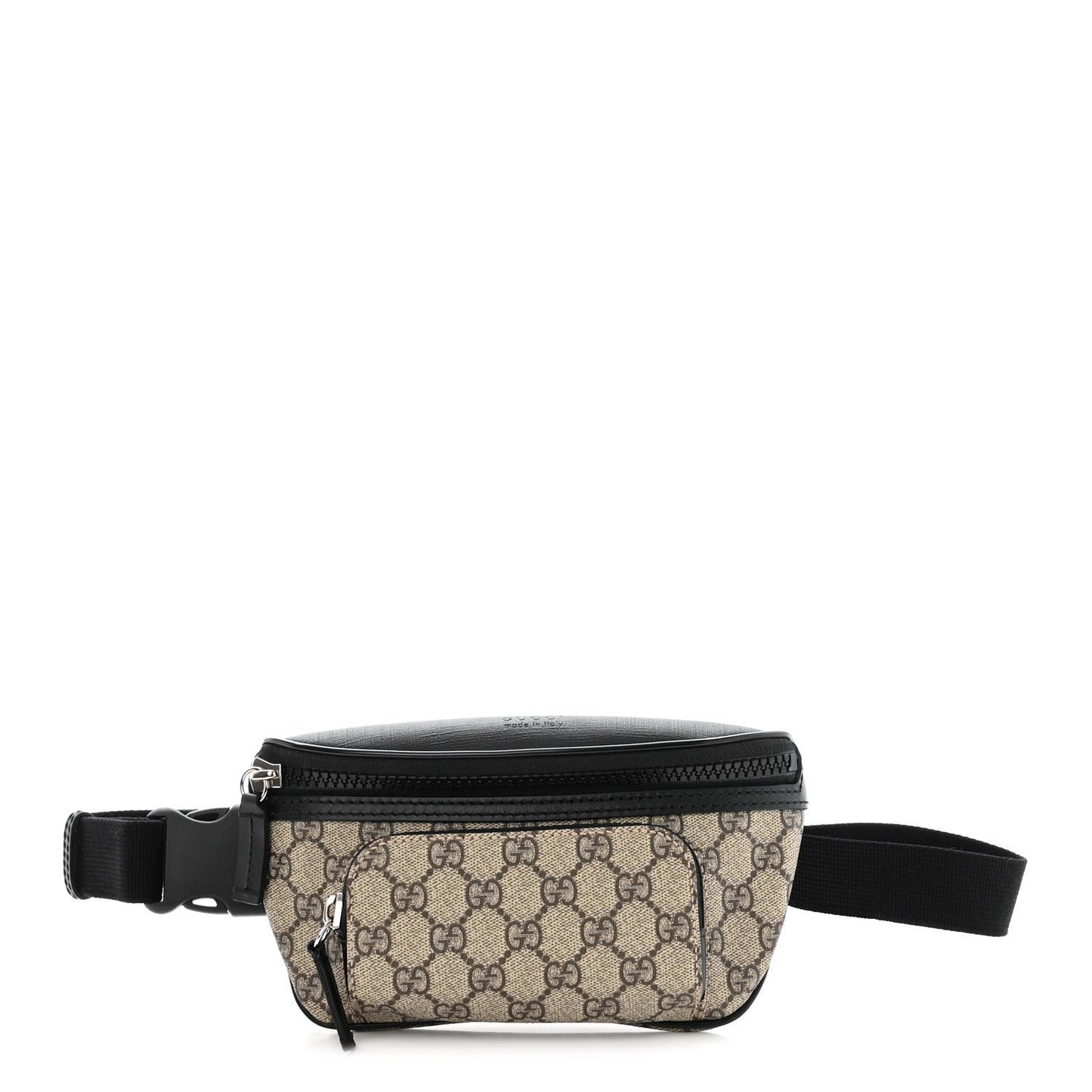 GG Supreme Monogram Belt Bag Black