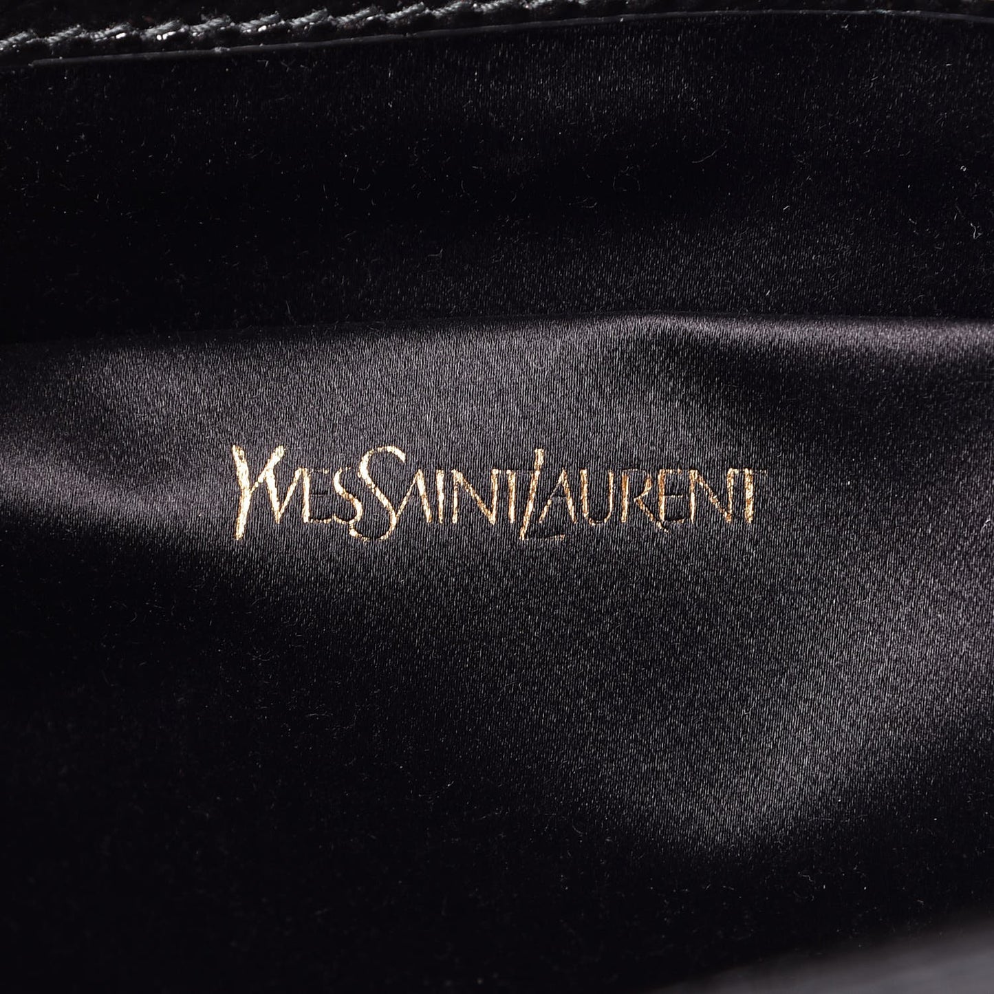 Textured Patent Monogram Large Belle De Jour Clutch Black