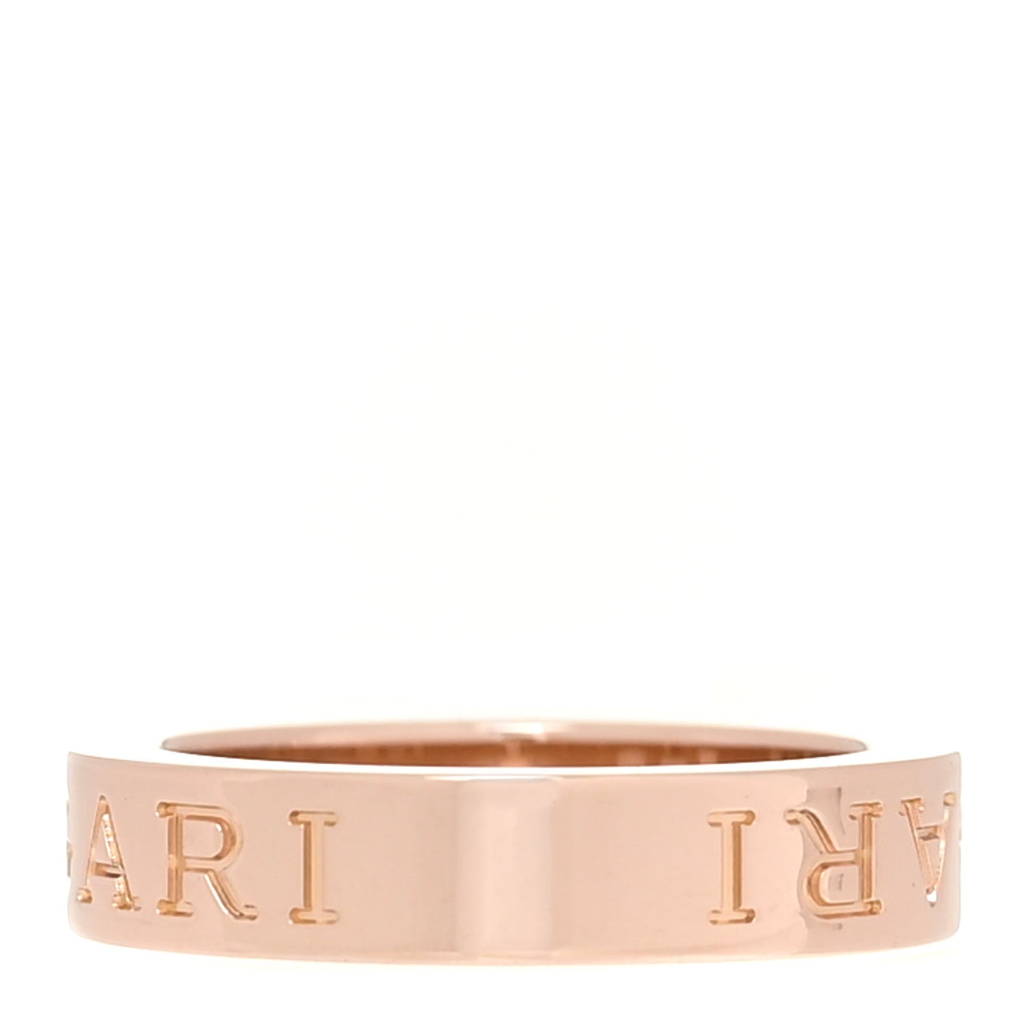 18K Rose Gold Diamond B.Zero1 Essential Band Ring 47 4