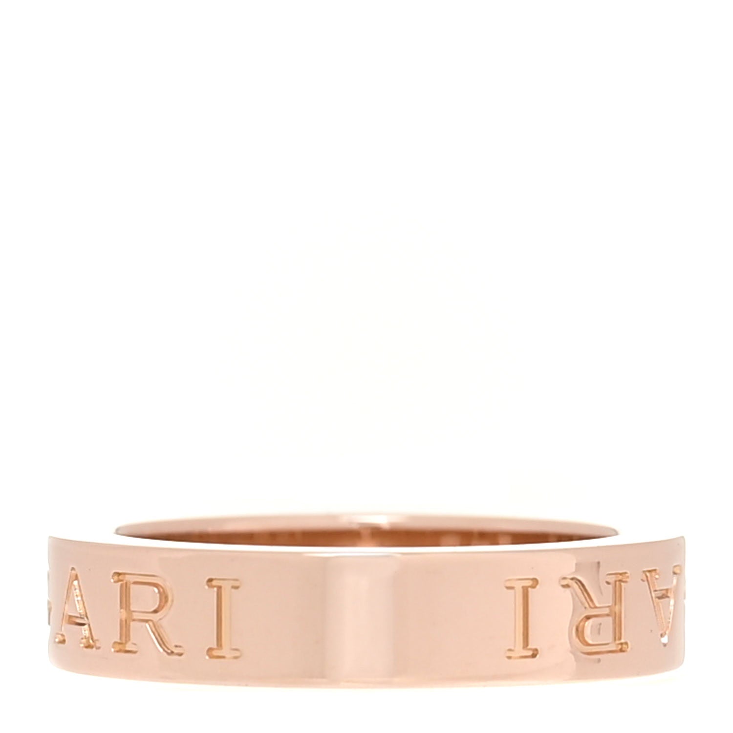 Bulgari 18K Rose Gold Diamond B.Zero1 Essential Band Ring 47 4 3 of 4