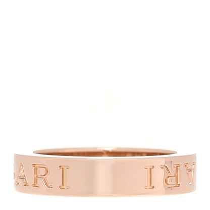 Bulgari 18K Rose Gold Diamond B.Zero1 Essential Band Ring 47 4 3 of 4