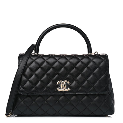 Chanel Caviar Quilted Small Coco Handle Flap Black 1 of 5