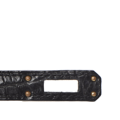 Hermes Matte Alligator Mini Kelly Sellier 20 Black 18 of 33