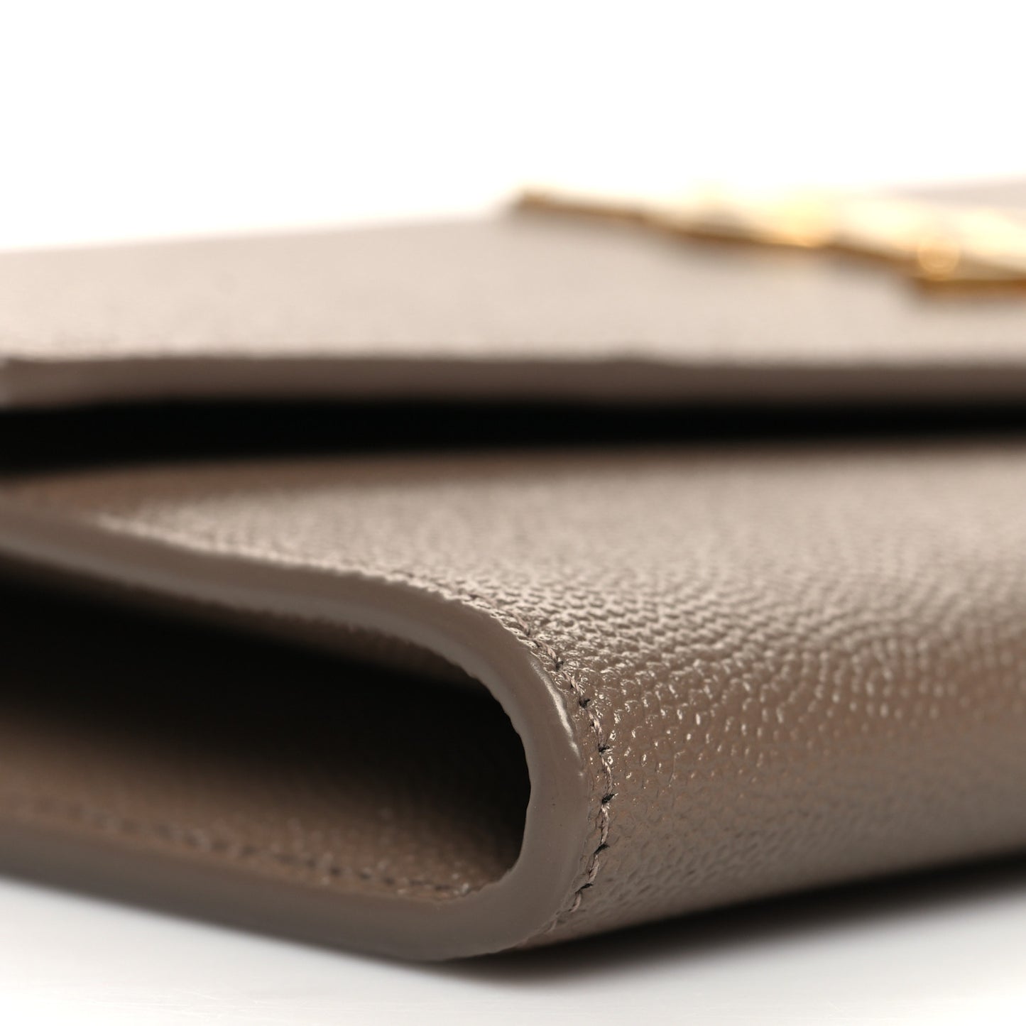 Grain De Poudre Monogram Uptown Chain Wallet Dark Beige