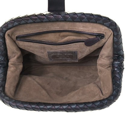 Bottega Veneta Metallic Nappa Intrecciato The Lauren 1980 Clutch Quetsche Antique Silver 5 of 12