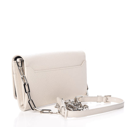 Prada Saffiano Cuir Wallet On Chain Talco Black 3 of 10