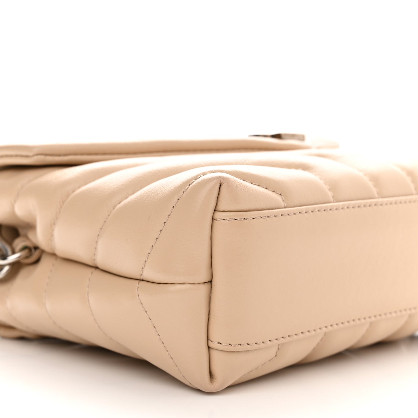 Calfskin Y Quilted Monogram Toy Loulou Crossbody Bag Nude Powder