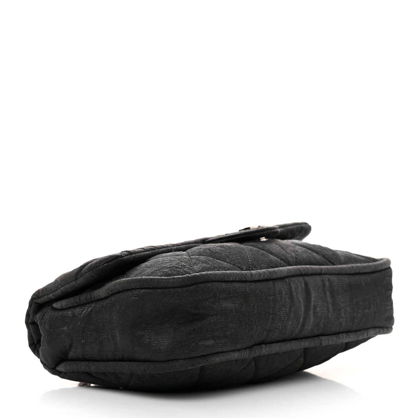 Coated Canvas Quilted Le Marais Flap Black