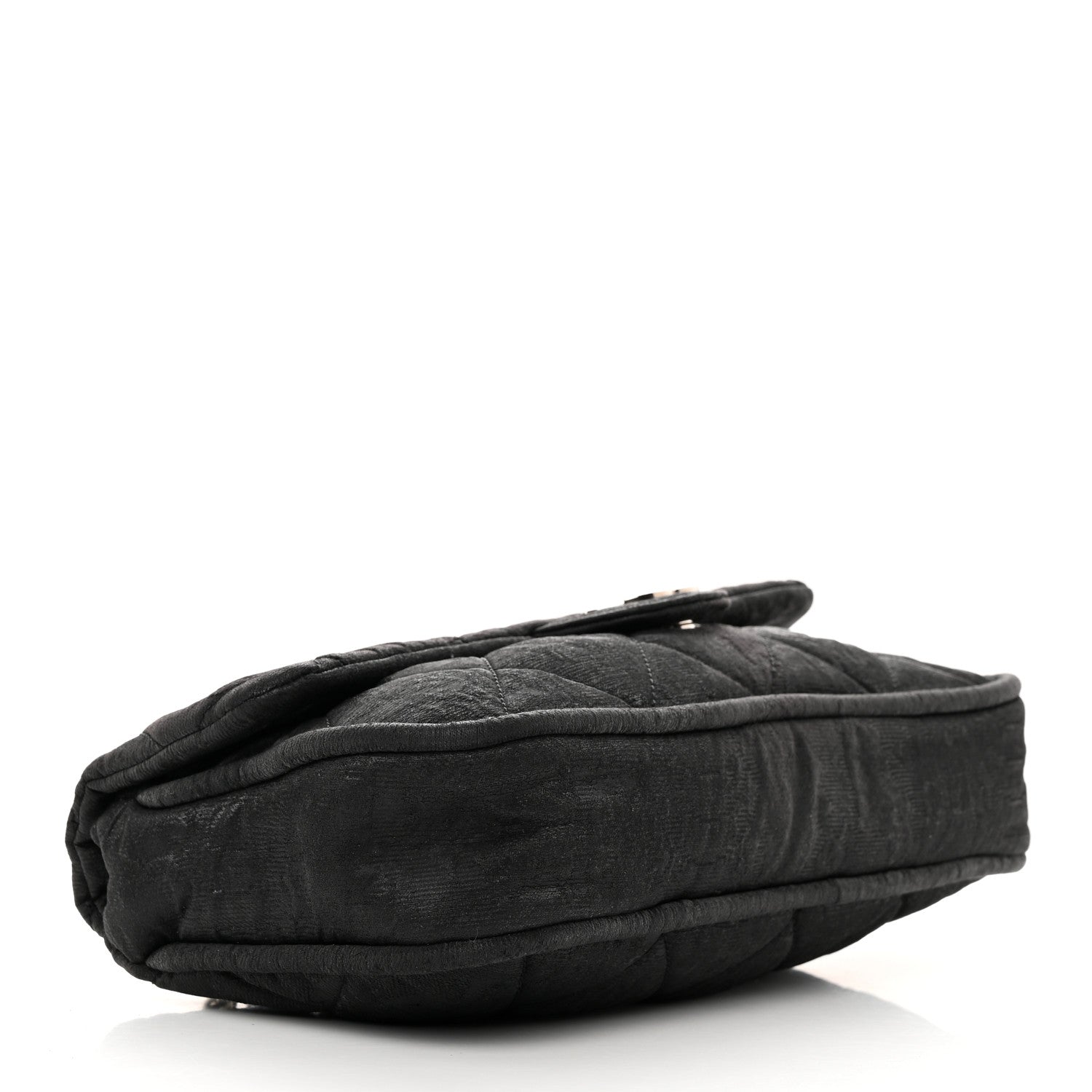 Chanel Coated Canvas Quilted Le Marais Flap Black 4 of 12