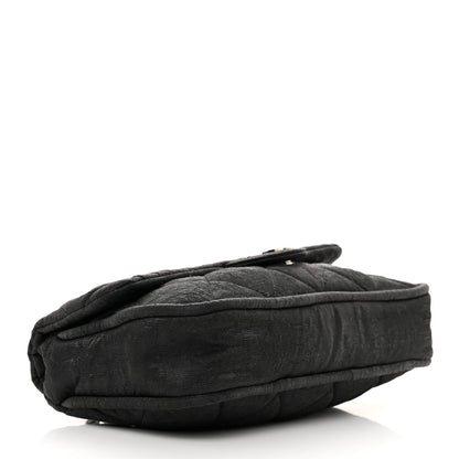 Chanel Coated Canvas Quilted Le Marais Flap Black 4 of 12