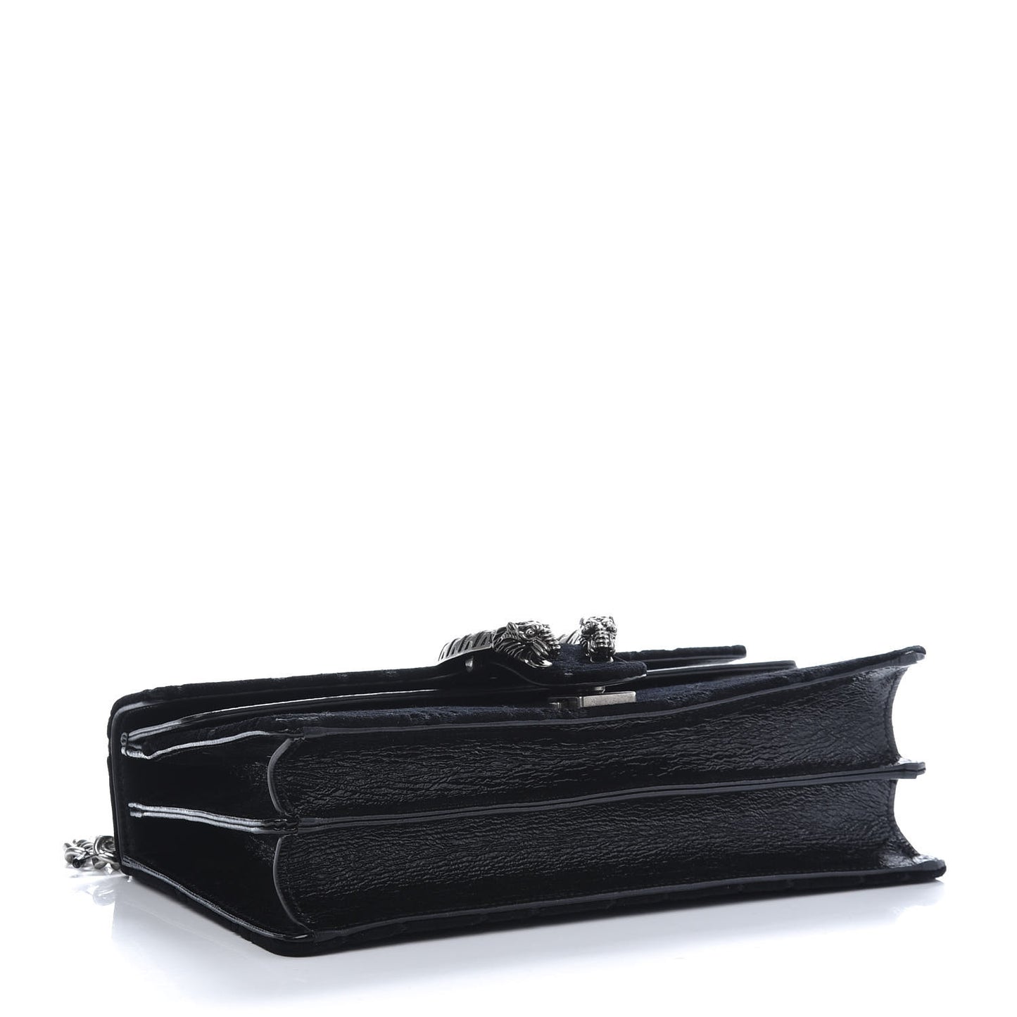 Velvet GG Monogram Small Dionysus Shoulder Bag Black