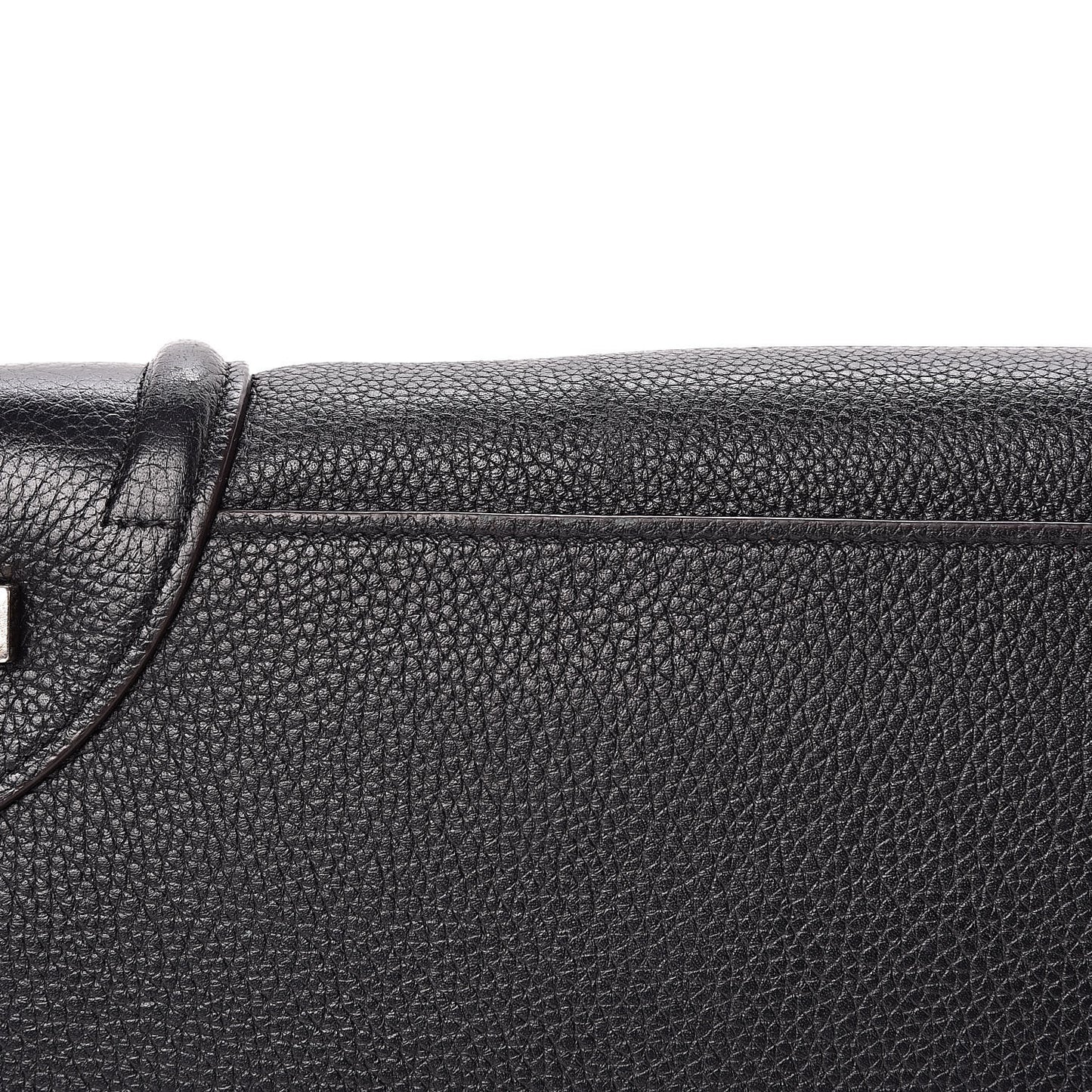 Drummed Calfskin Mini Luggage Black