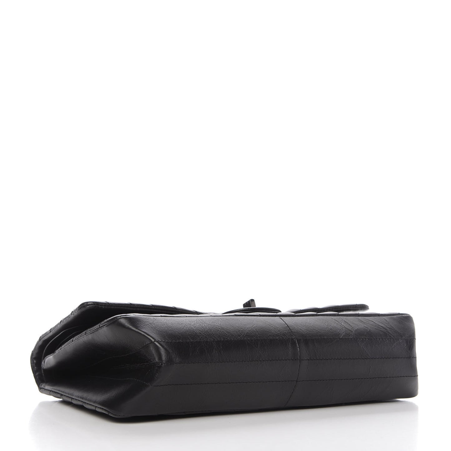 Aged Calfskin Chevron Quilted 2.55 Reissue 226 So Black