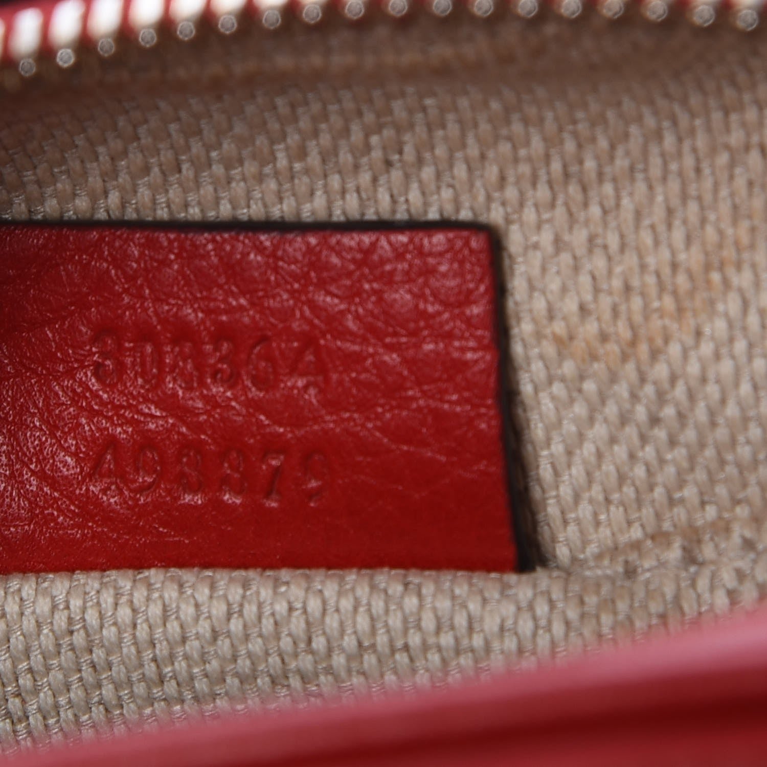 Gucci Pebbled Calfskin Small Soho Disco Bag Tabasco Red 7 of 7