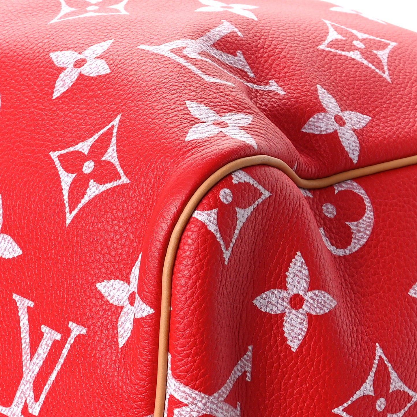 Calfskin Monogram Speedy P9 Bandouliere 50 Red