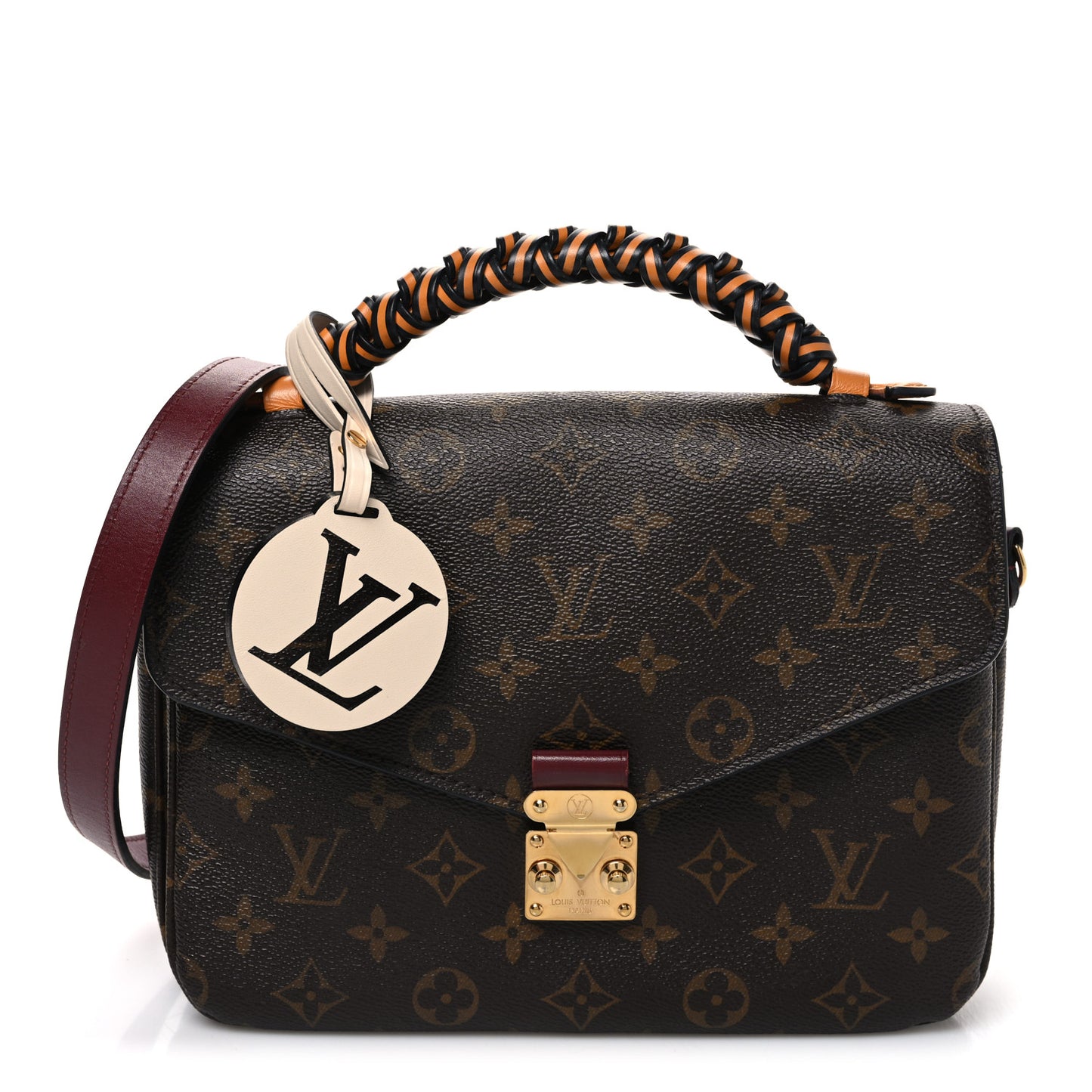 Monogram Braided Pochette Metis Safran