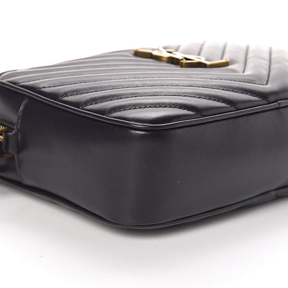 Saint Laurent Calfskin Matelasse Monogram Lou Camera Bag Black 7 of 9