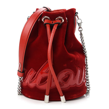 Christian Louboutin Patent Velvet Marie Jane Bucket Loubi 1 of 10