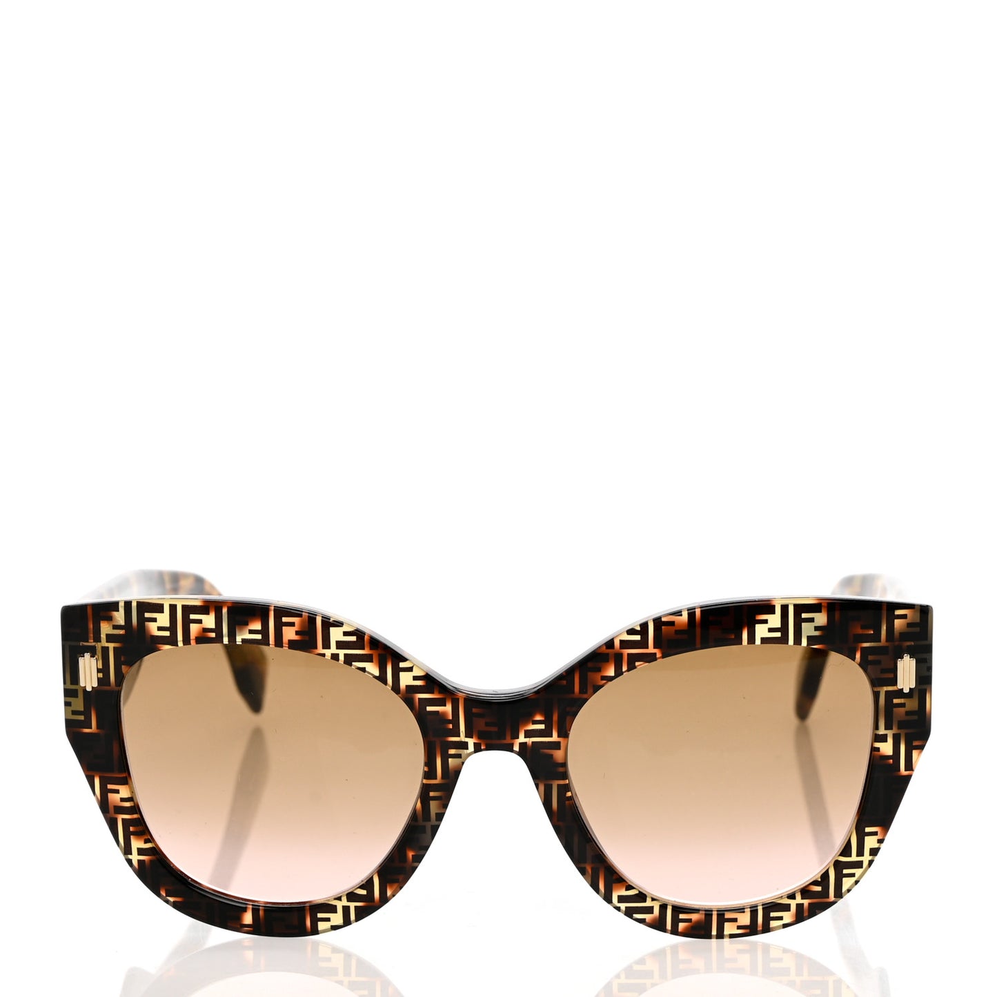 Acetate Fendi Roma Cat Eye Sunglasses FF 0435/S Havana