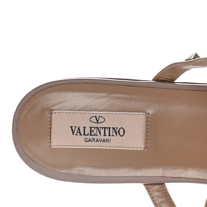 Valentino Garavani Nappa Rockstud Flat Cage Mules 41 Poudre 9 of 13