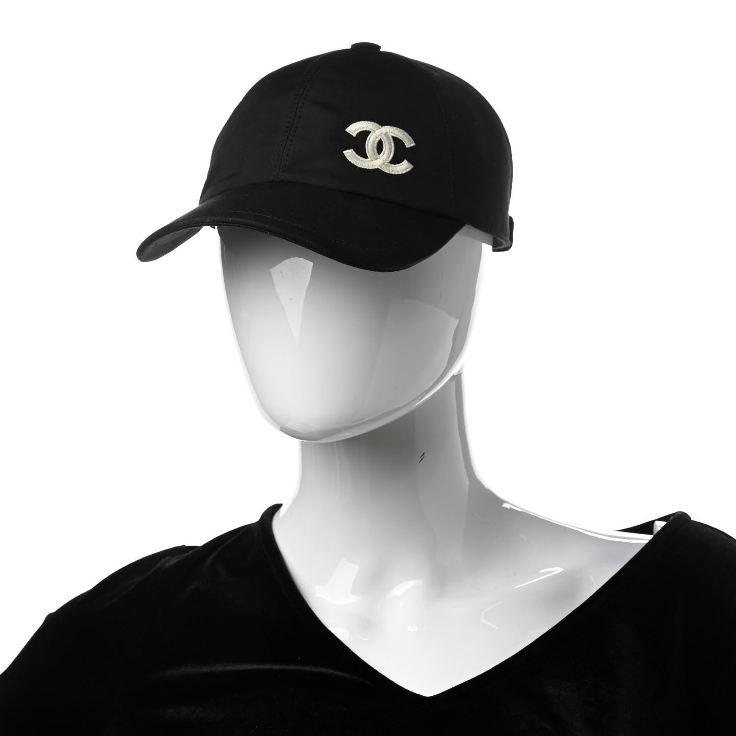 Chanel Cotton CC Cap Hat Black 2 of 8
