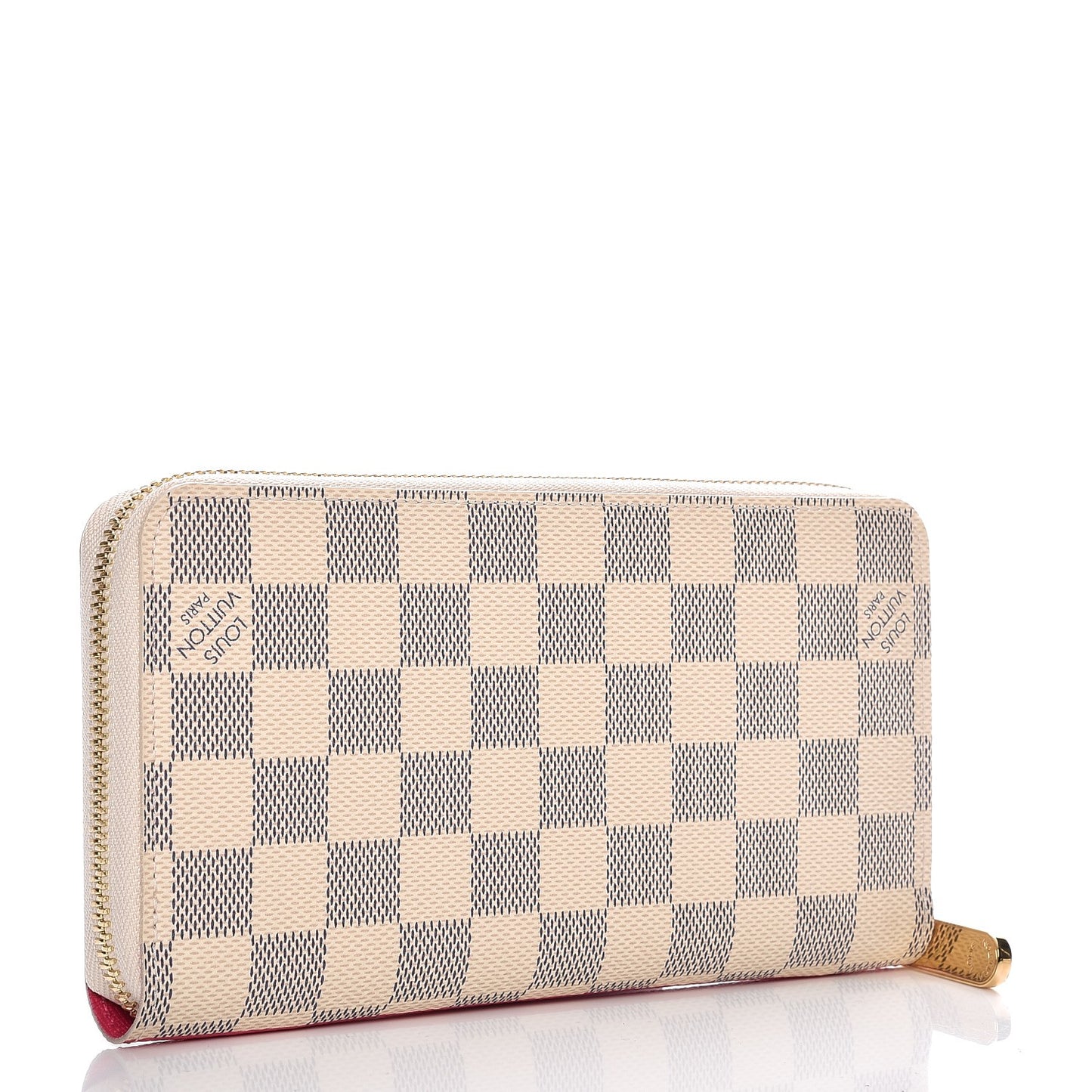 Damier Azur 2015 Christmas Animation Zippy Wallet Hibiscus