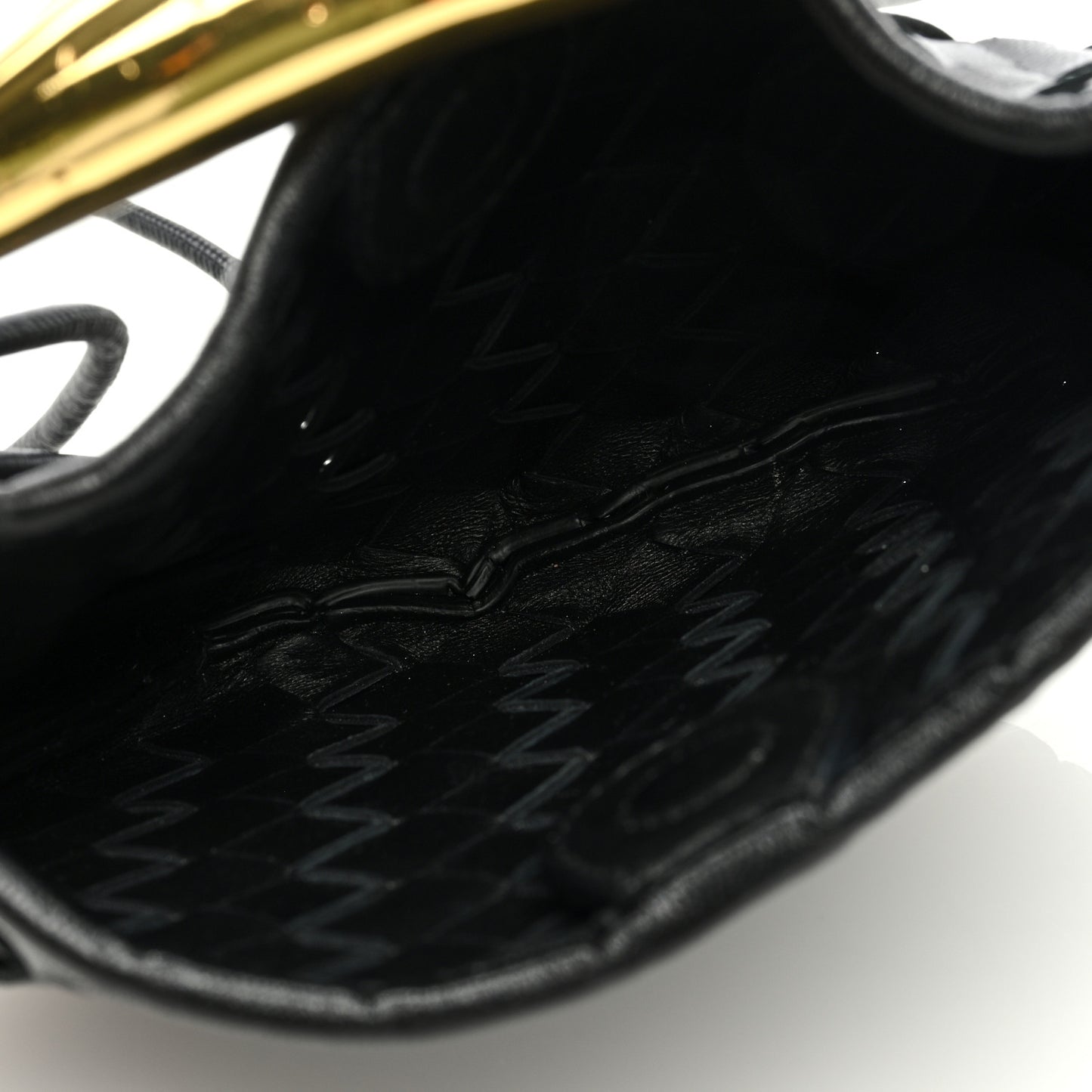 Nappa Intrecciato Mini Sardine Bag Black