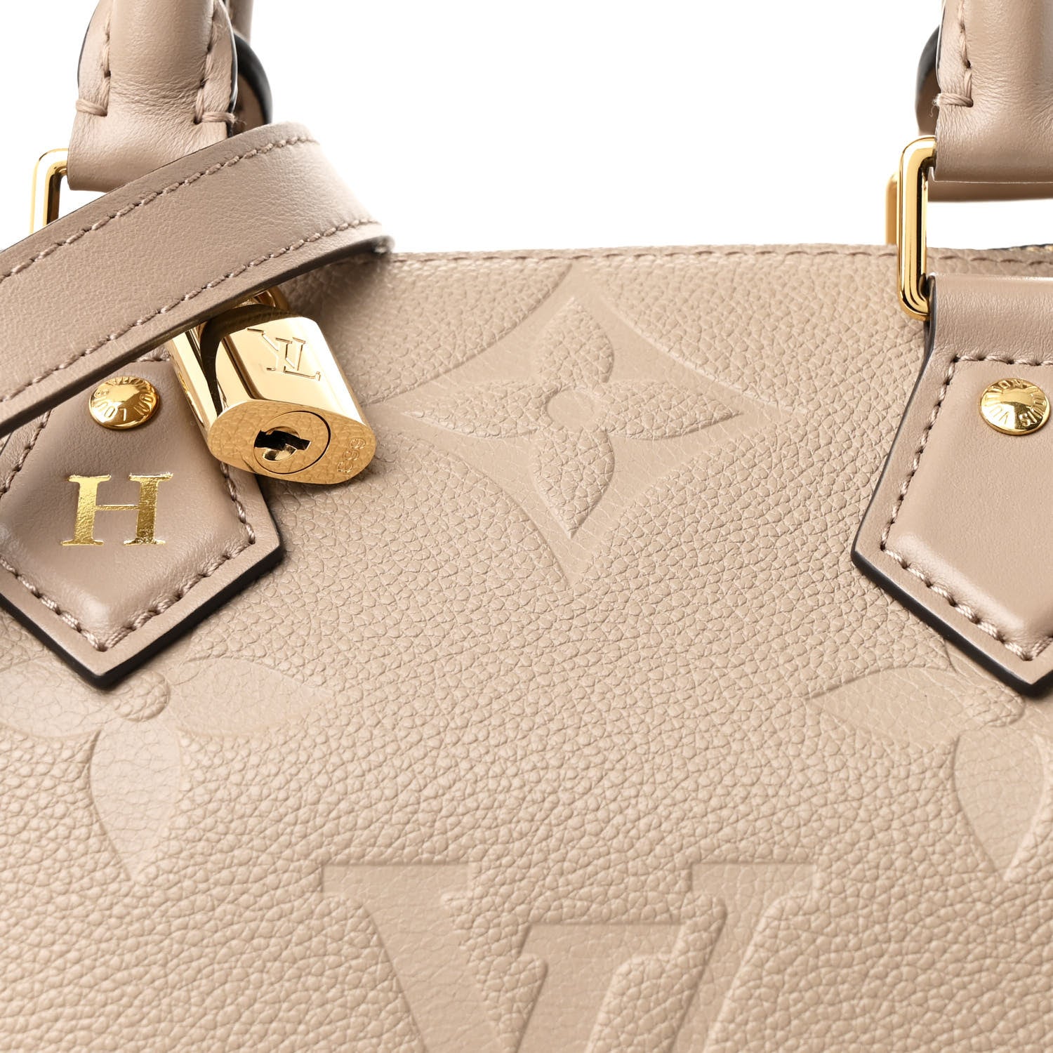 Louis Vuitton Empreinte Monogram Giant Speedy Bandouliere 25 Tourterelle 7 of 9