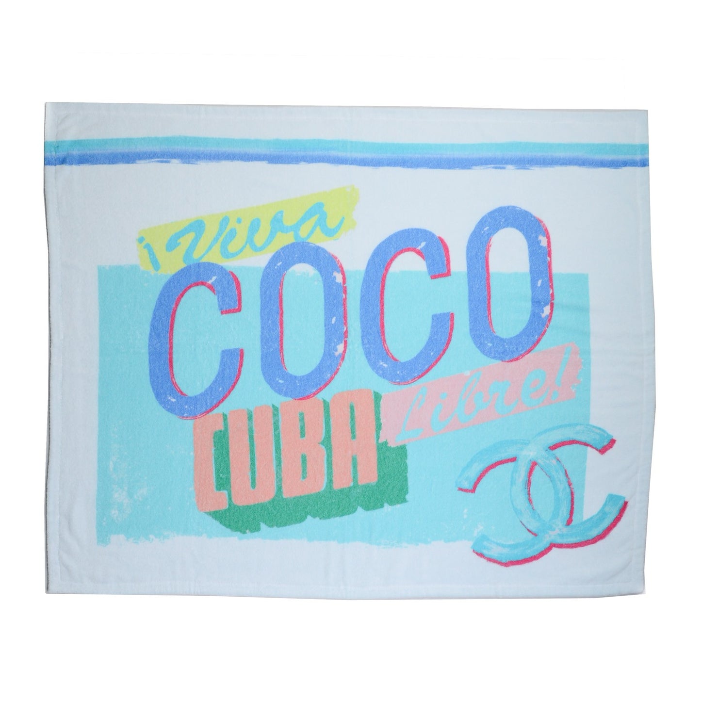 Cotton Coco Cuba Beach Towel Turquoise