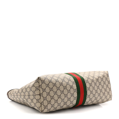Gucci GG Supreme Monogram Medium Ophidia Shopping Tote Brown 4 of 11