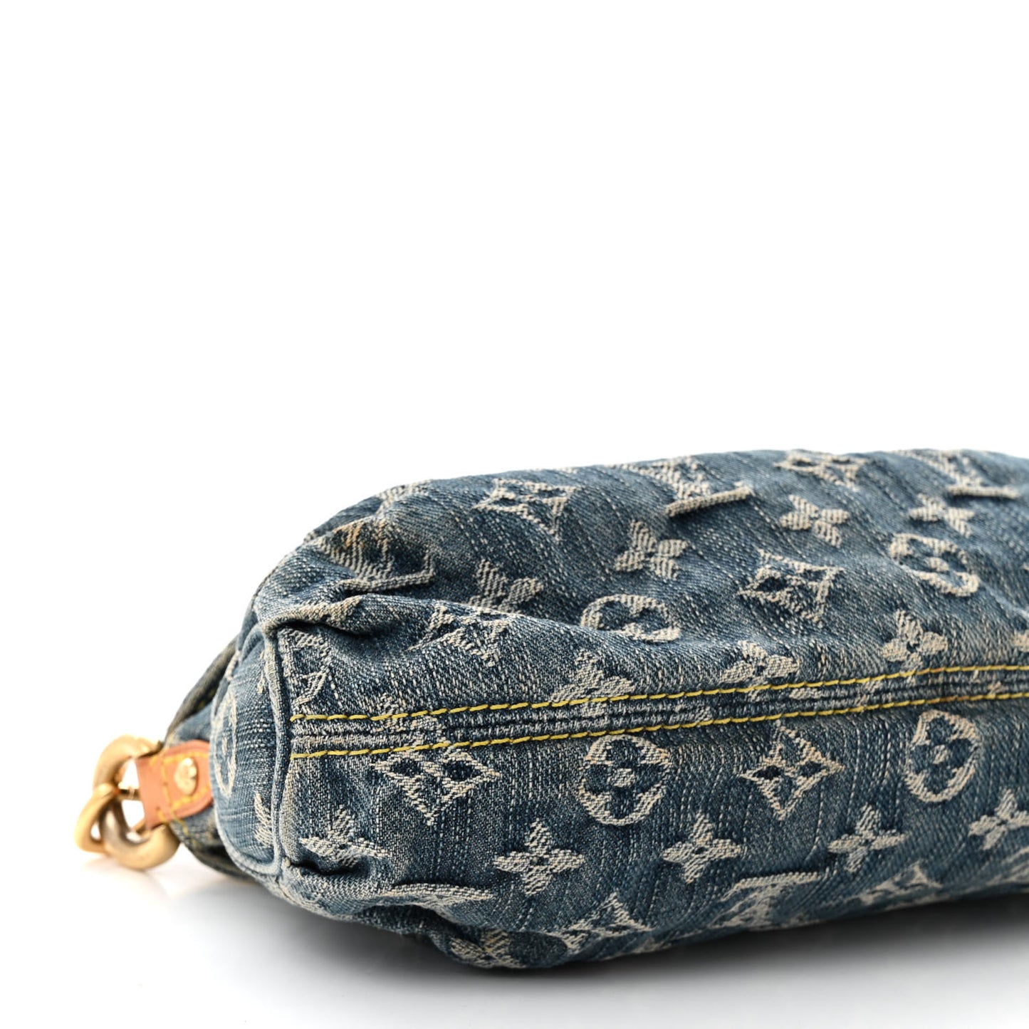 Monogram Denim Mini Pleaty Blue