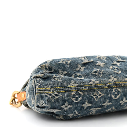 Louis Vuitton Monogram Denim Mini Pleaty Blue 8 of 9