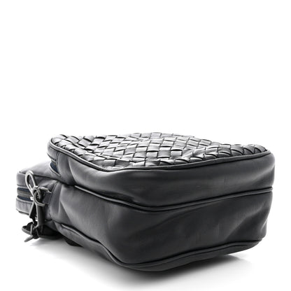 Bottega Veneta Nappa Intrecciato Crossbody Pouch Navy Black 4 of 10