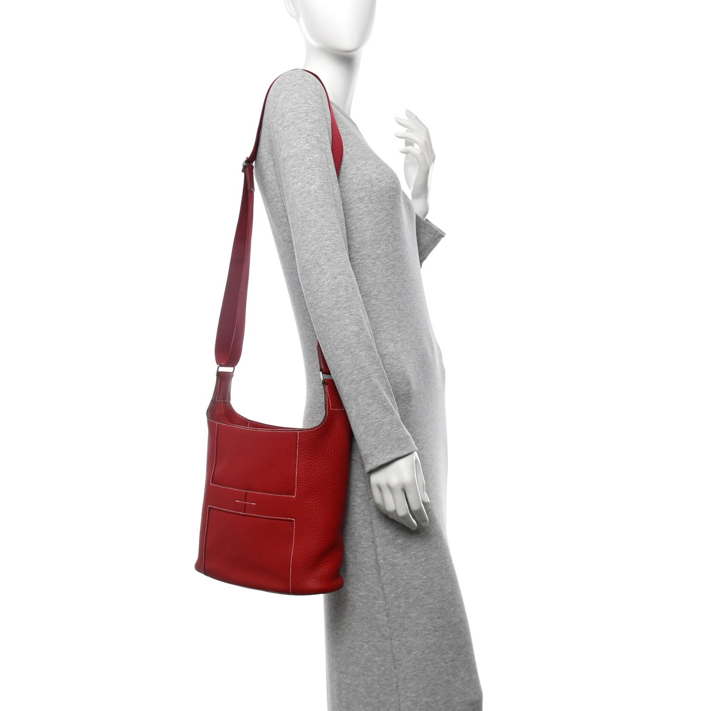 Taurillon Clemence Sac Good News PM Rouge Casaque
