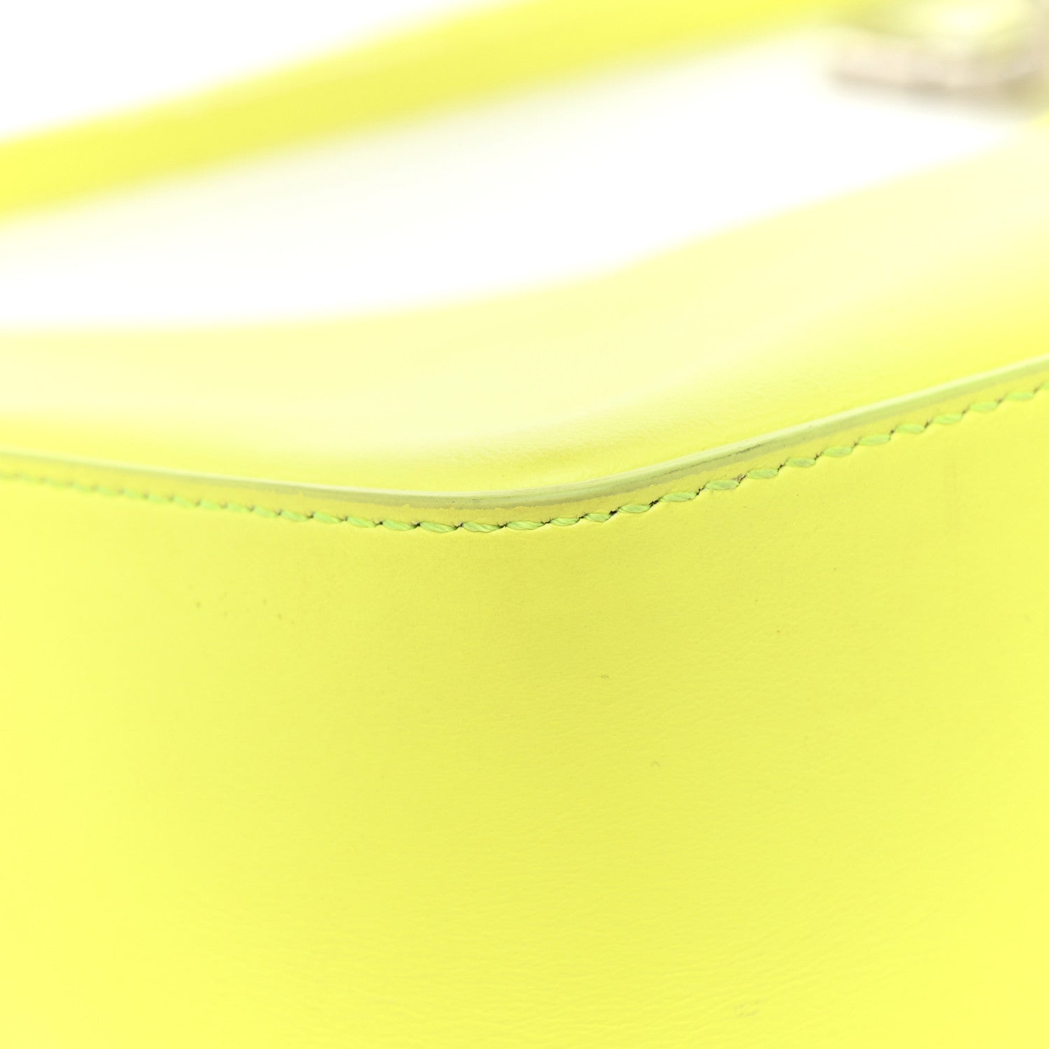 Givenchy Smooth Calfskin Small Moon Cut Out Shoulder Bag Fluo Yellow 19 of 23