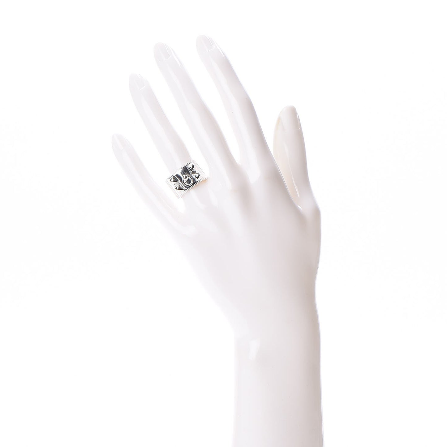 Sterling Silver Collier De Chien CDC Ring 51 5.75