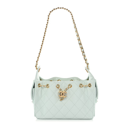 Chanel Caviar Quilted Mini Chanel 25 Handbag Light Green 1 of 11