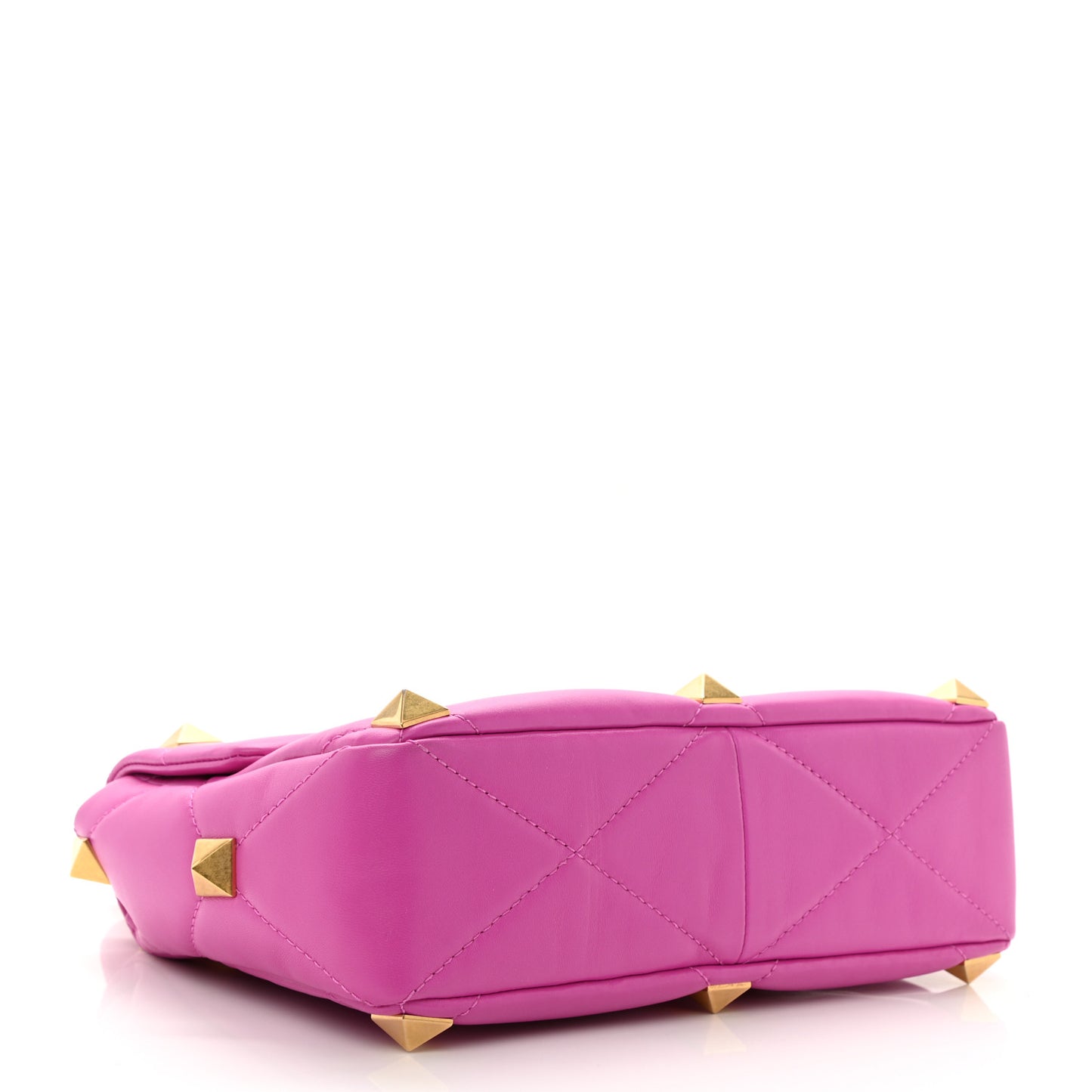 Nappa Large Roman Stud Shoulder Bag Radiant Orchid