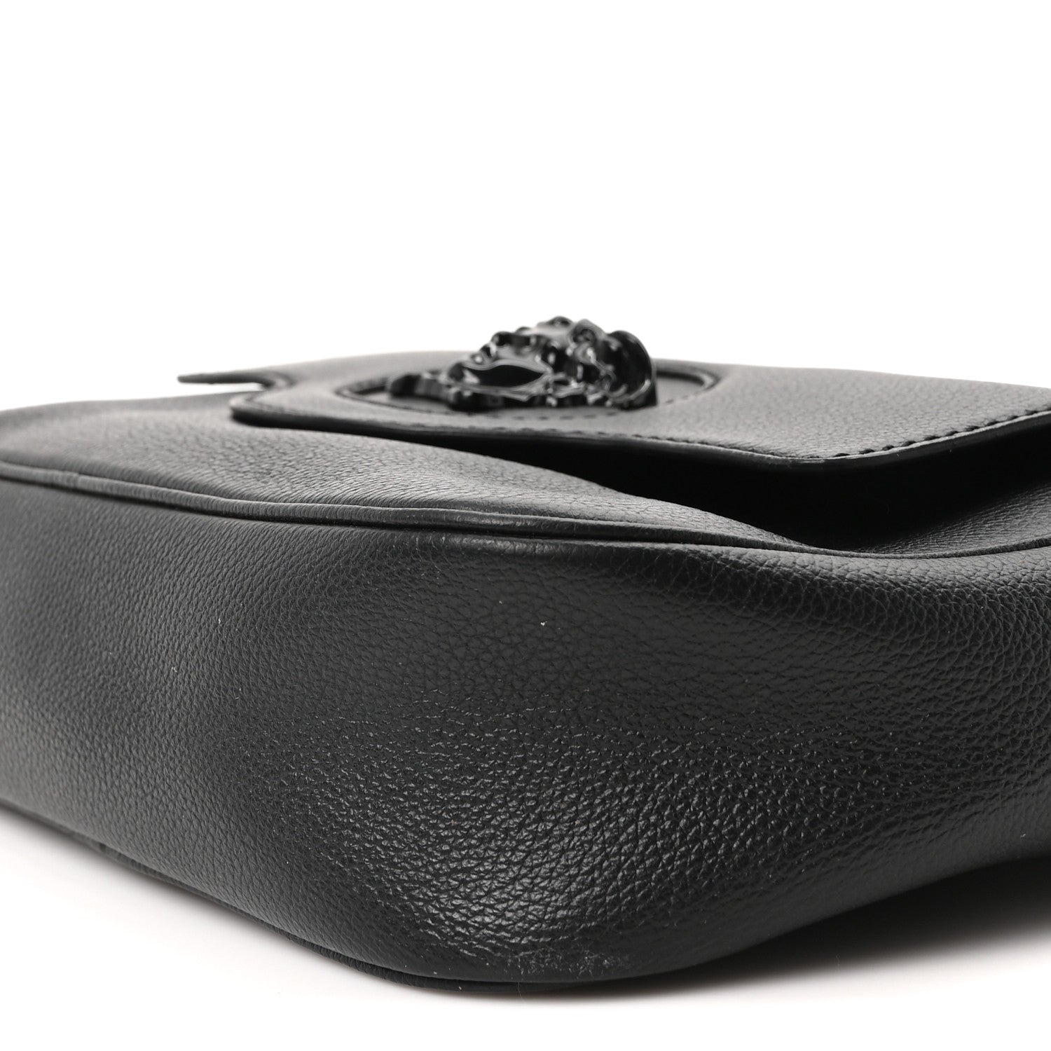 Versace Grained Calfskin Medusa Camera Bag Black 1817523