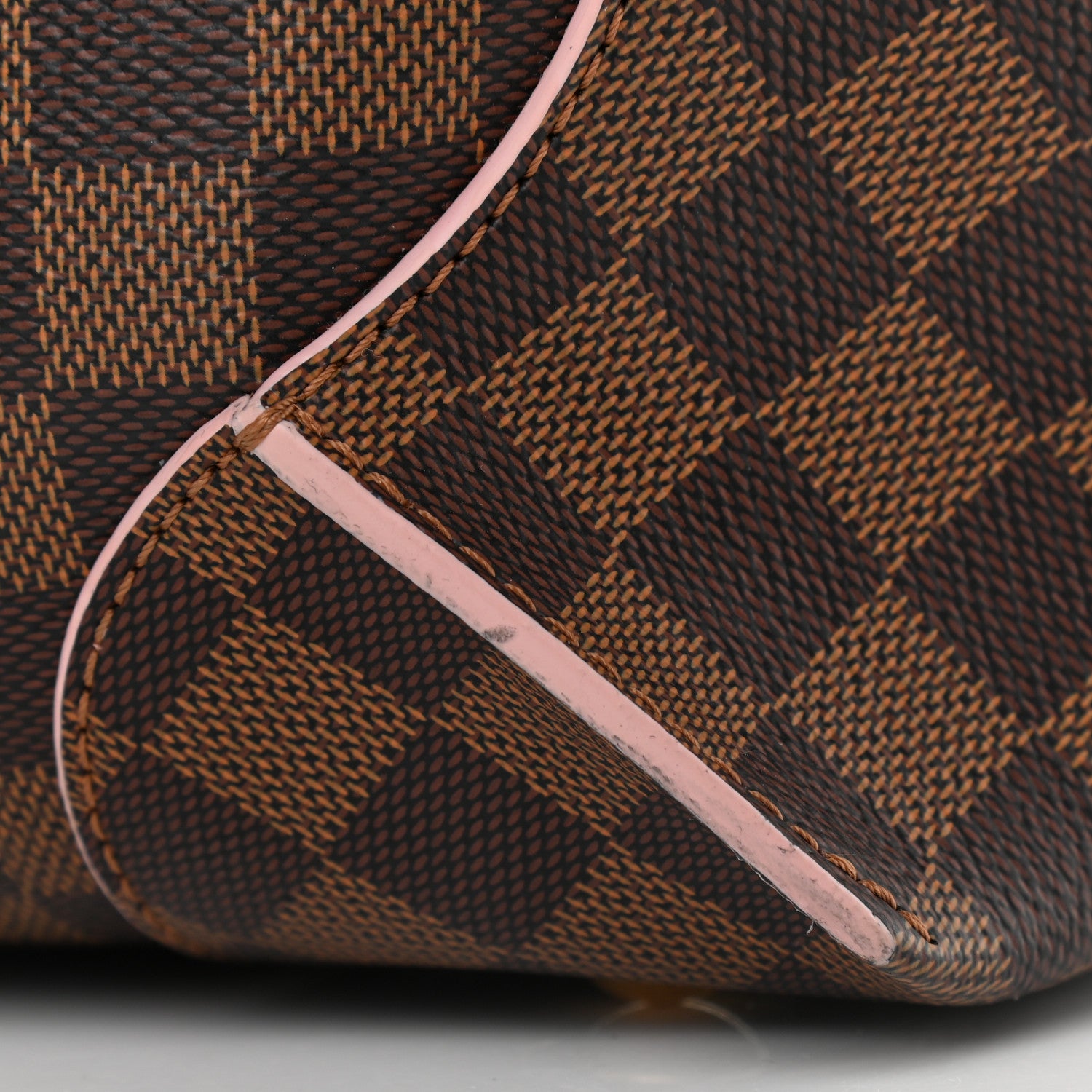 Louis Vuitton Damier Ebene Caissa Hobo Rose Ballerine 11 of 13