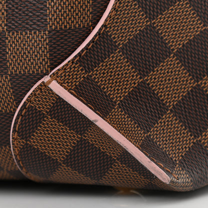 Louis Vuitton Damier Ebene Caissa Hobo Rose Ballerine 11 of 13