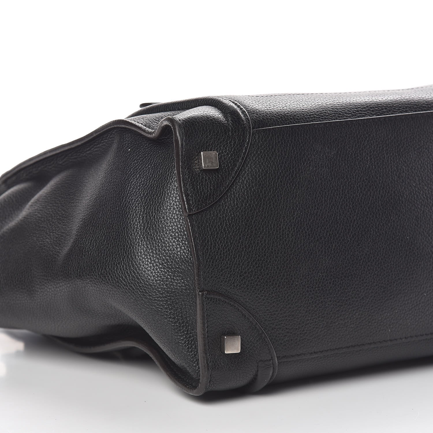 Celine Drummed Calfskin Mini Luggage Black 8 of 10