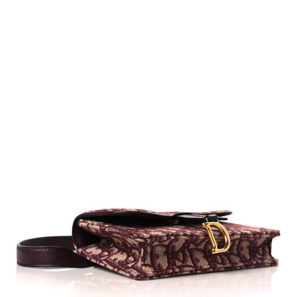 Christian Dior Oblique Saddle Belt Bag Bordeaux 4 of 10