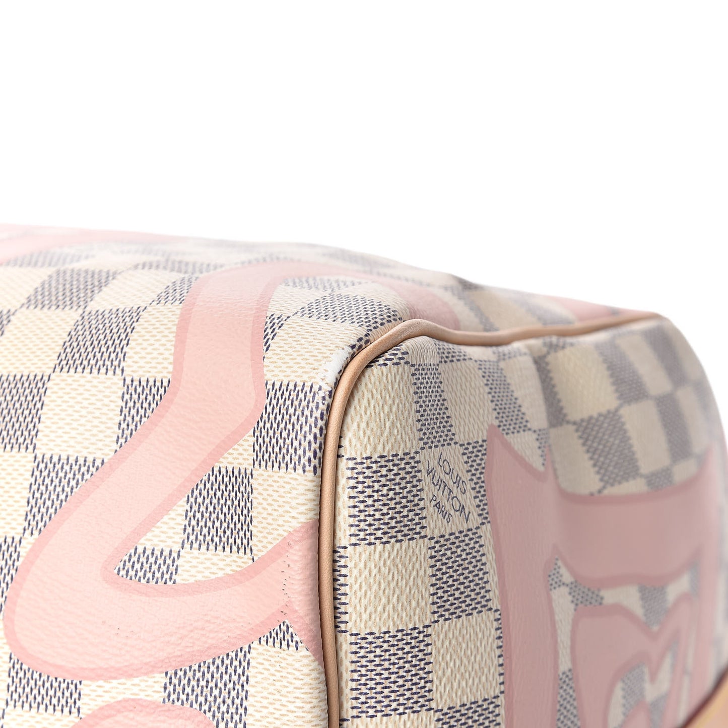 Damier Azur Tahitienne Keepall Bandouliere 50 Rose Ballerine