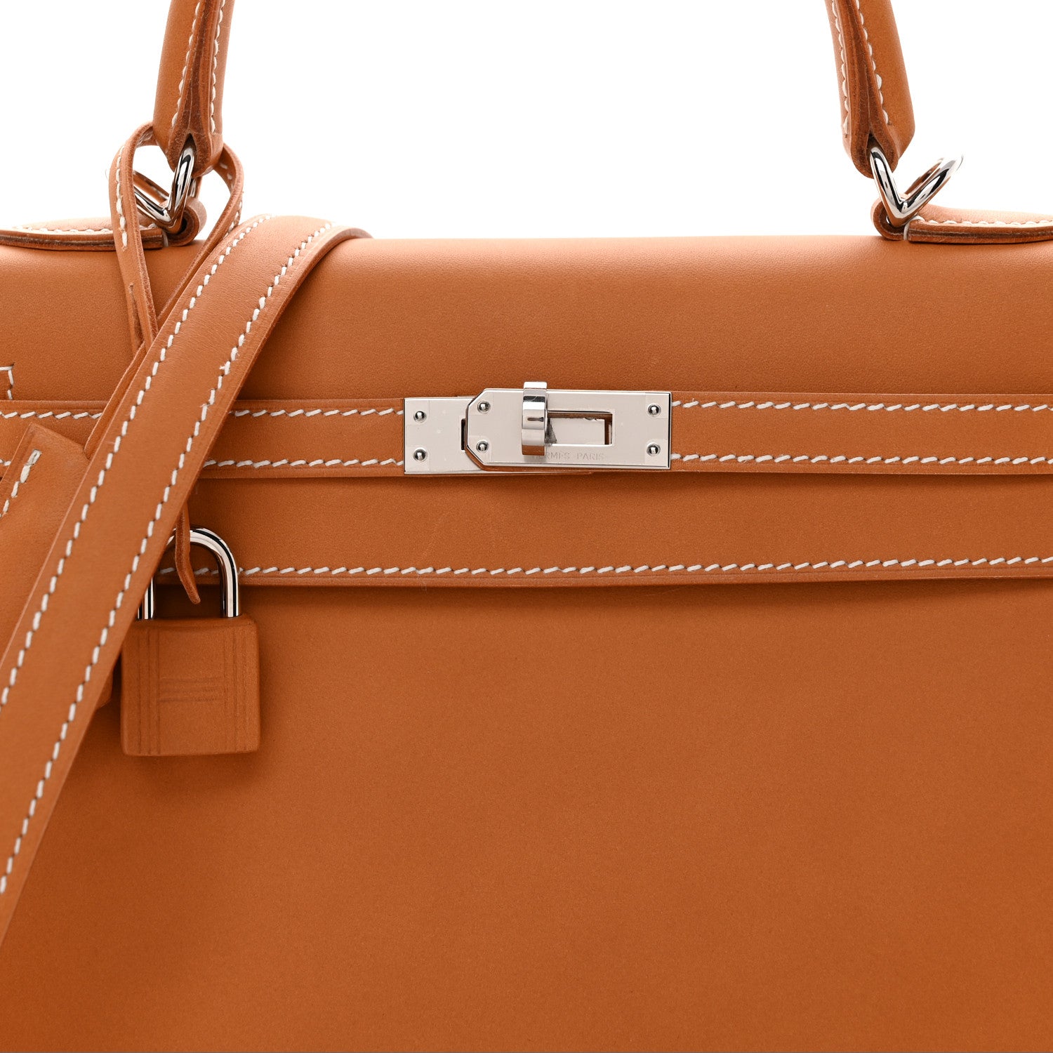 Hermes Vache Natural Kelly Sellier 25 Natural Sable 7 of 10