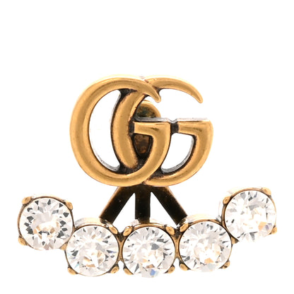 Gucci Crystal Single GG Earring Gold 1 of 5