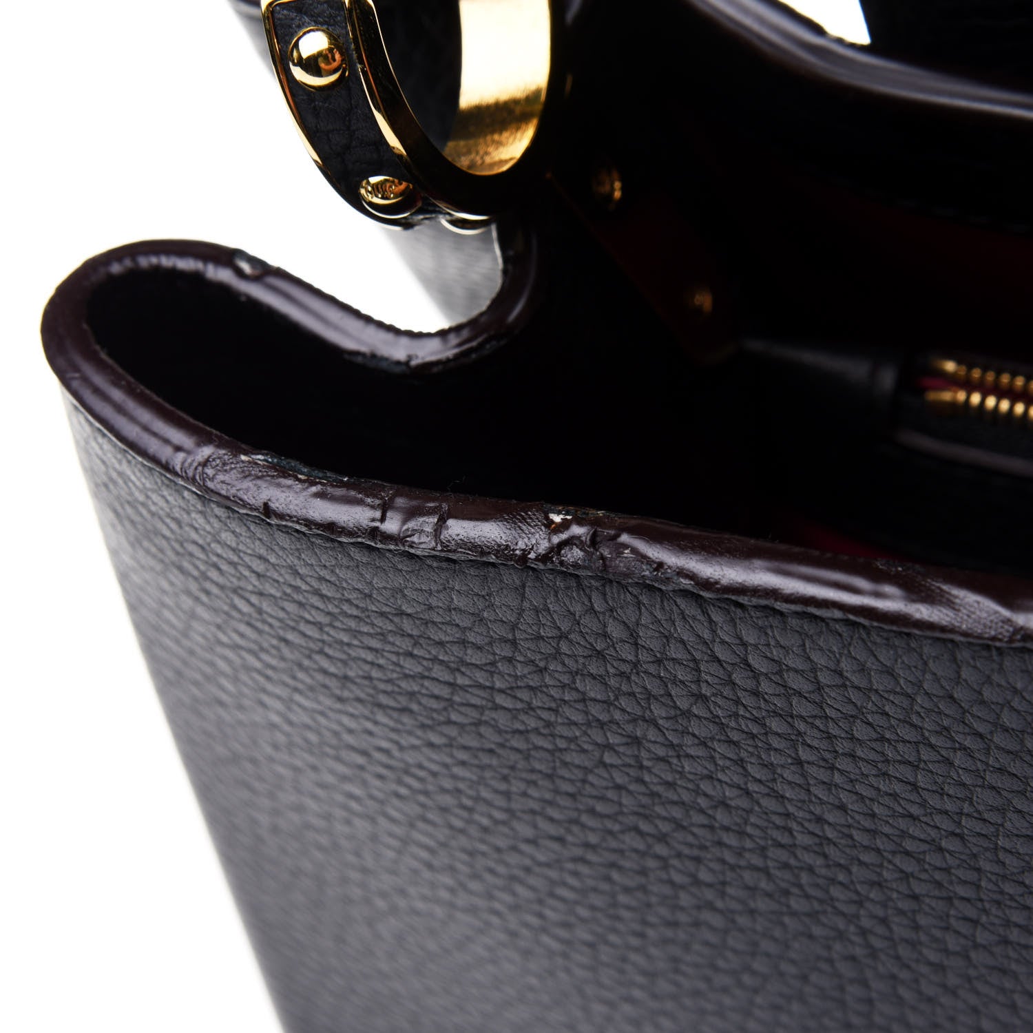 Louis Vuitton Taurillon Capucines GM Black 9 of 12